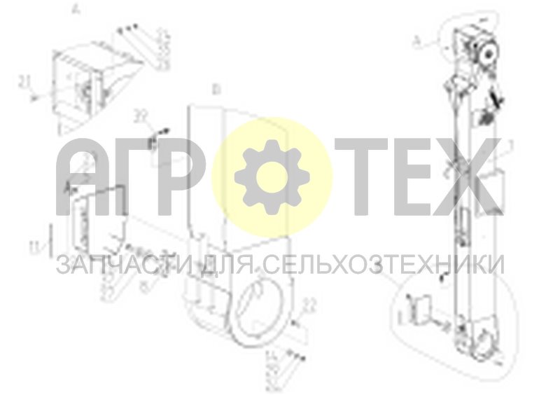 Чертеж Установка элеватора зернового (161.50.00.040)